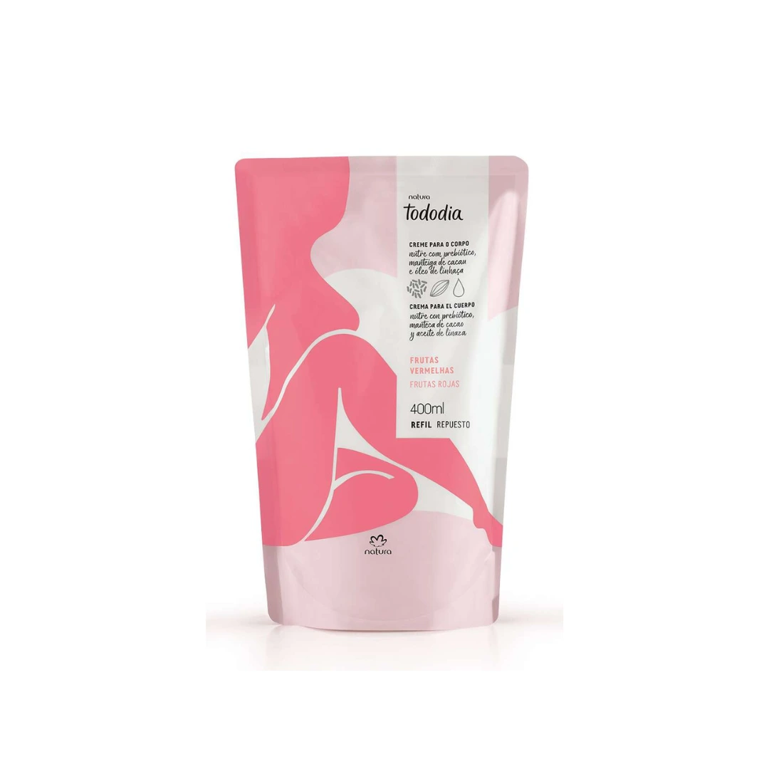 Repuesto Crema corporal Frutas Rojas 400ml